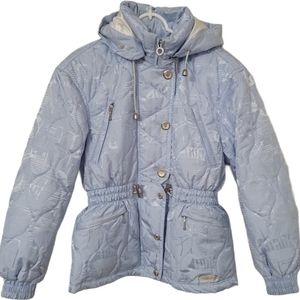 VTG Courreges Sport Futur Ice Blue Ski Jacket SM